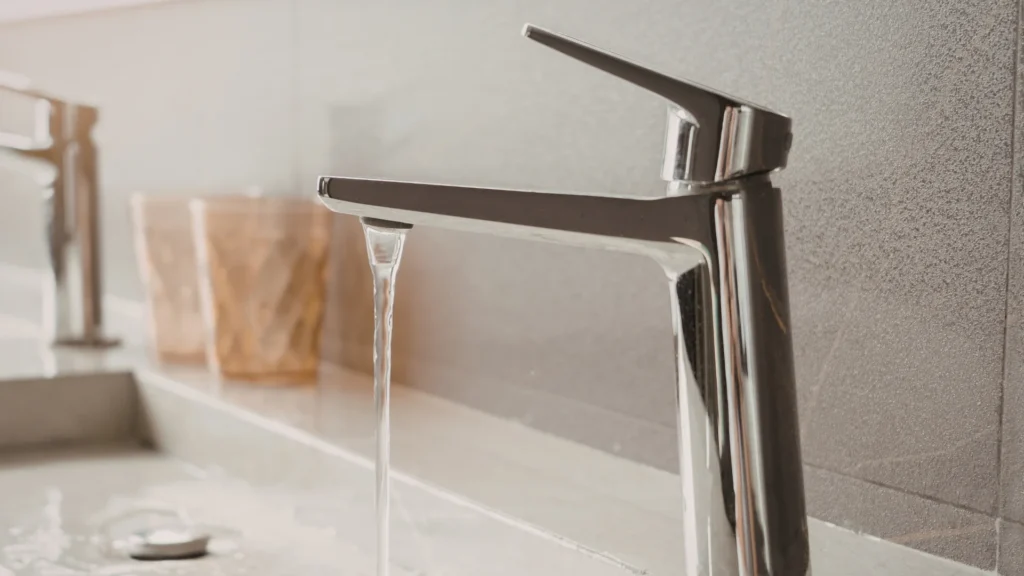 Weak water flow from a bathroom faucet